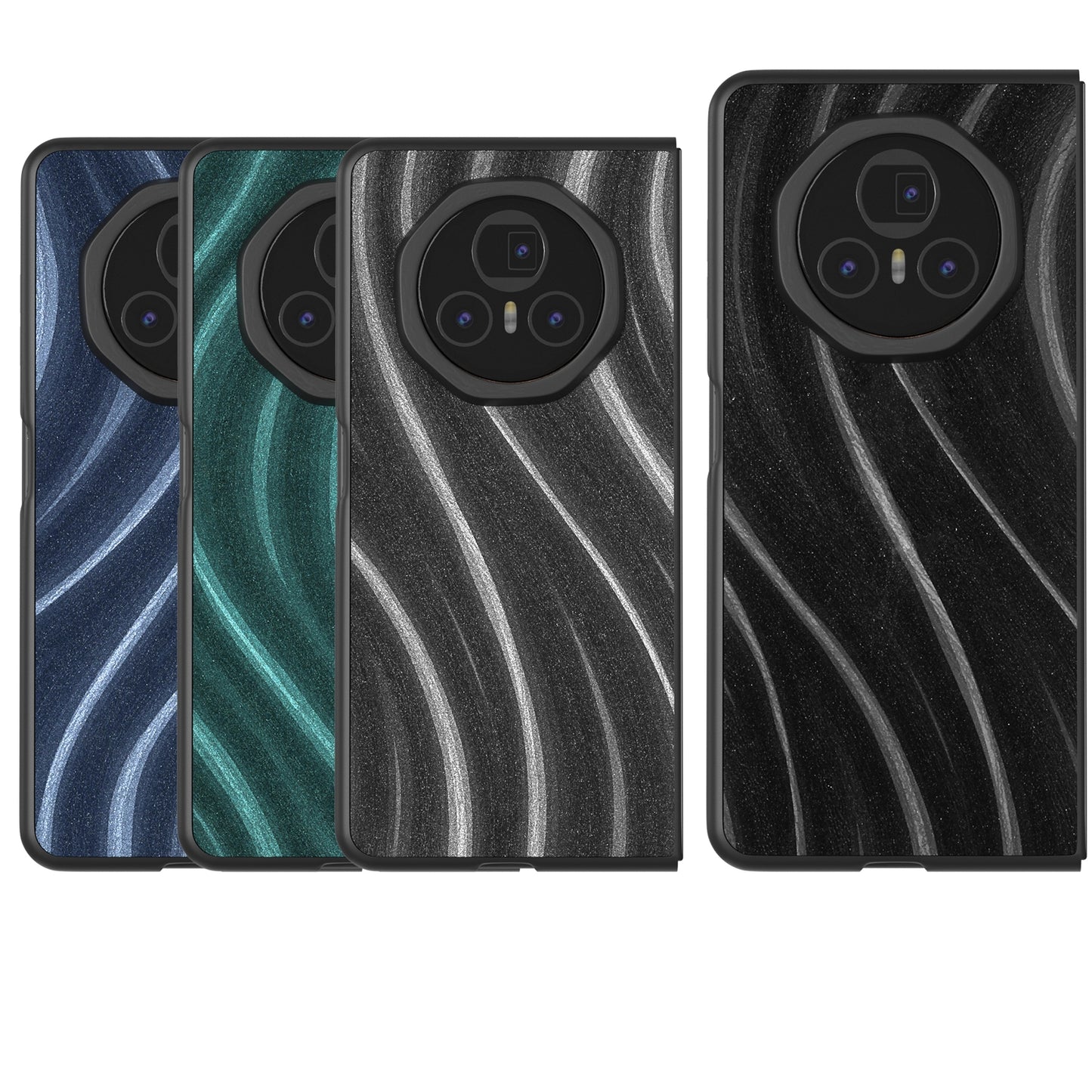 For Honor Magic V3 Galactic Pattern Protective Phone Case(Green)