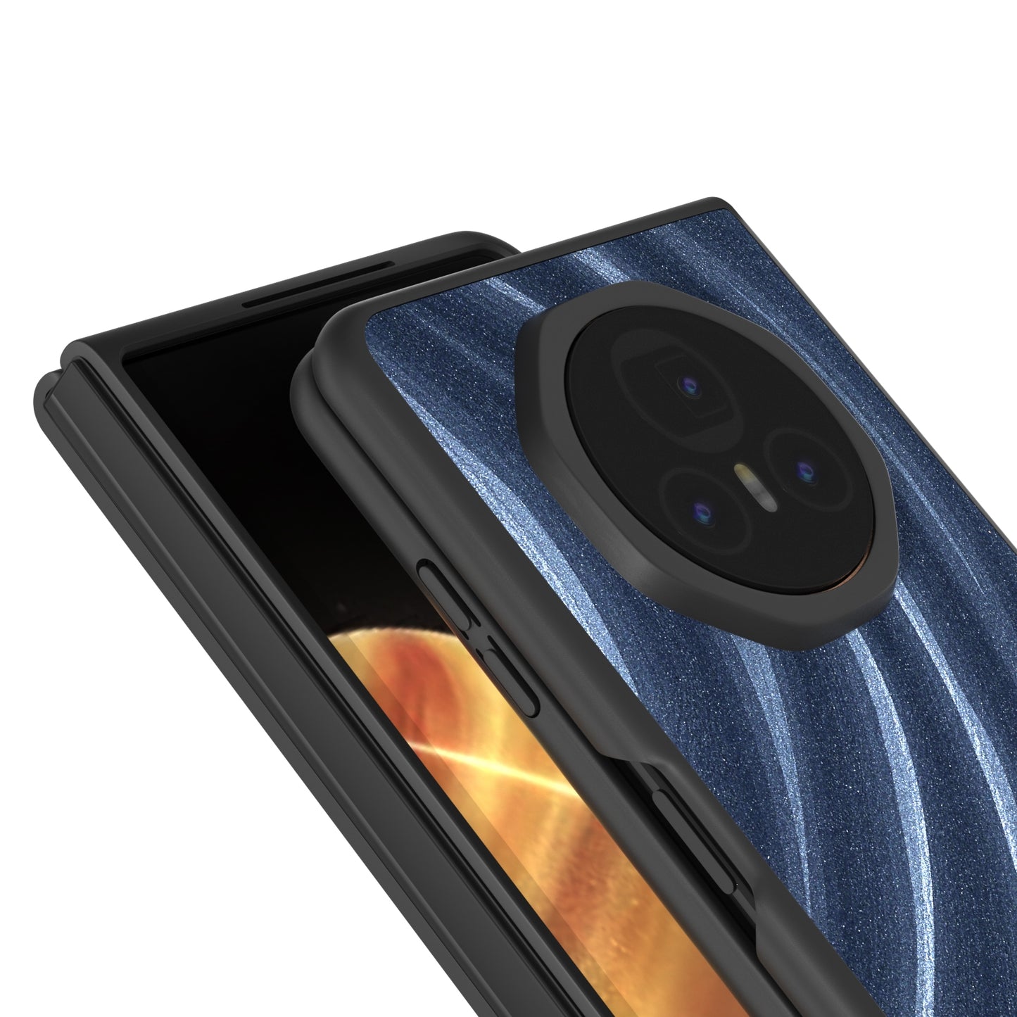 For Honor Magic V3 Galactic Pattern Protective Phone Case(Blue)