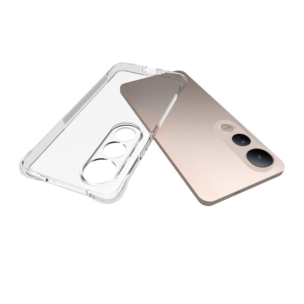 For vivo V50 Lite 5G Shockproof Non-slip Thickening TPU Phone Case(Transparent)