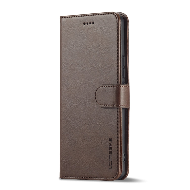 For Honor 90 LC.IMEEKE Calf Texture Leather Phone Case(Coffee)