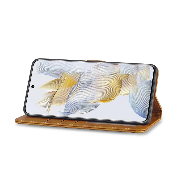 For Honor 90 LC.IMEEKE Calf Texture Leather Phone Case(Brown)