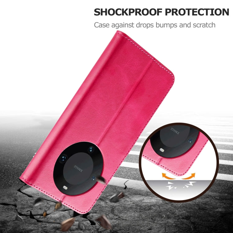 For Honor X50 LC.IMEEKE Calf Texture Leather Phone Case(Red)