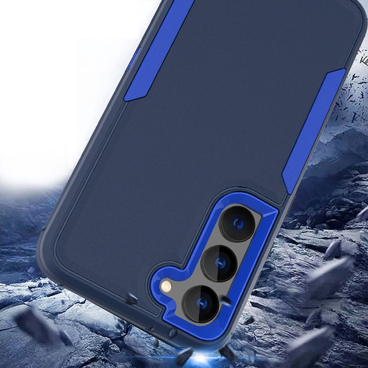 For Samsung Galaxy S24 5G 2 in 1 Magnetic PC + TPU Phone Case(Royal Blue+Dark Blue)