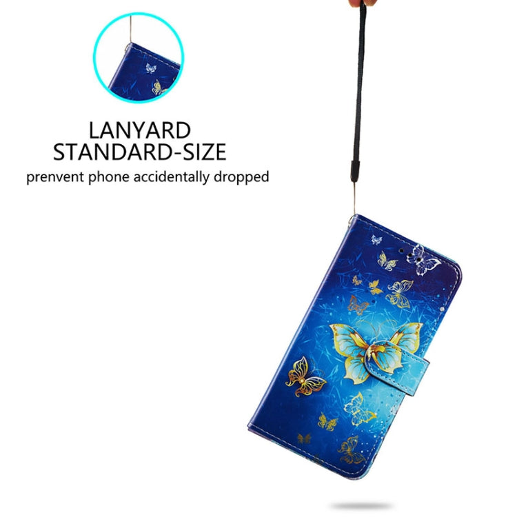 For Honor 90 Pro Painted Pattern Horizontal Flip Leather Phone Case(Butterfly)