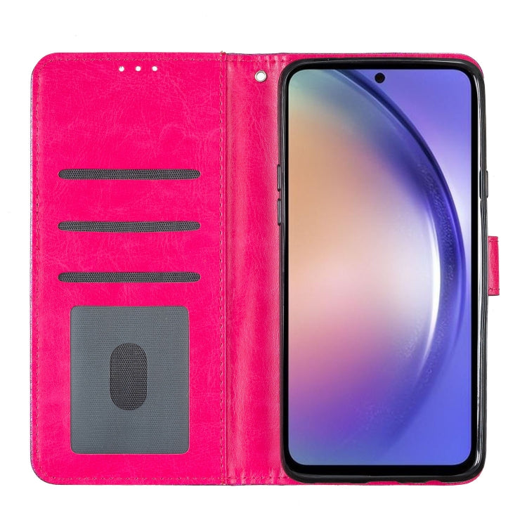 For Honor 90 Pro Glitter Powder Flip Leather Phone Case(Rose Red)