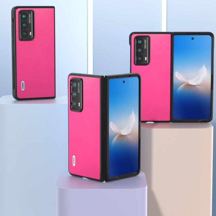 For Honor Magic Vs2 ABEEL Haze Texture PU Phone Case(Red)