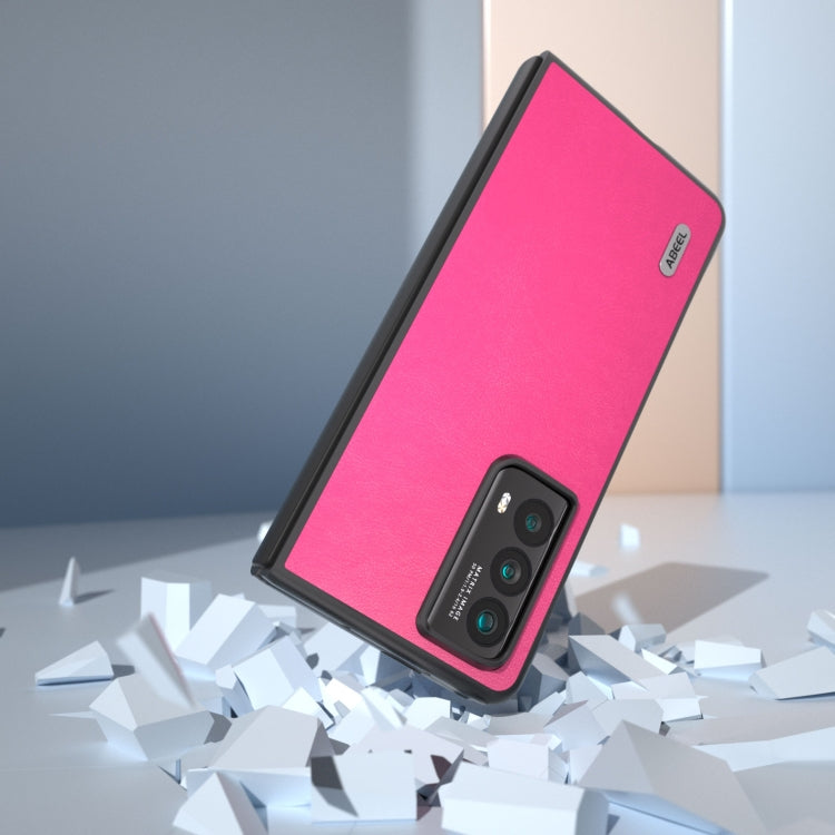 For Honor Magic Vs2 ABEEL Haze Texture PU Phone Case(Red)