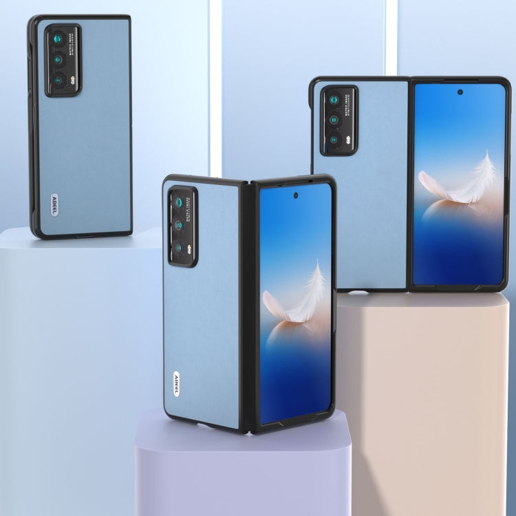 For Honor Magic Vs2 ABEEL Haze Texture PU Phone Case(Twilight Blue)