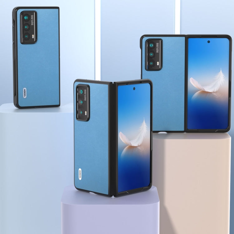 For Honor Magic Vs2 ABEEL Haze Texture PU Phone Case(Sky Blue)