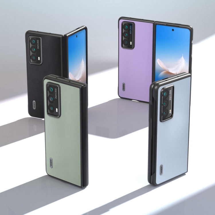 For Honor Magic Vs2 ABEEL Ecological Leather Shockproof PU Phone Case(Black)