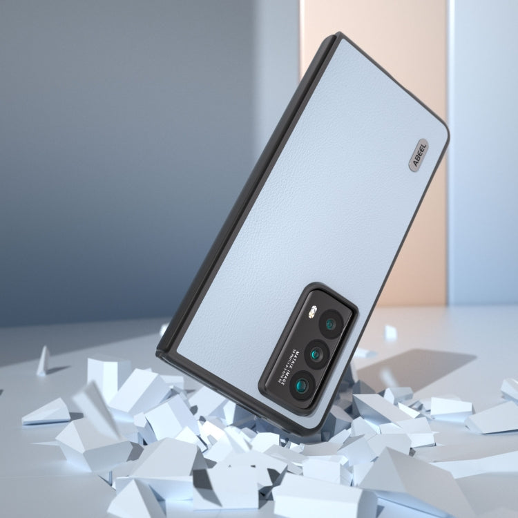 For Honor Magic Vs2 ABEEL Ecological Leather Shockproof PU Phone Case(Blue)