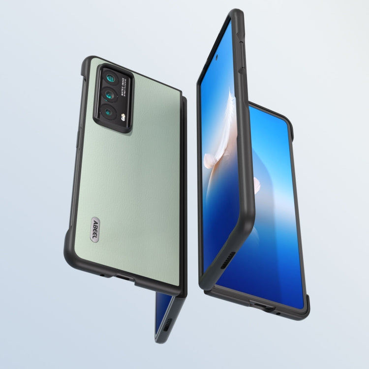 For Honor Magic Vs2 ABEEL Ecological Leather Shockproof PU Phone Case(Green)