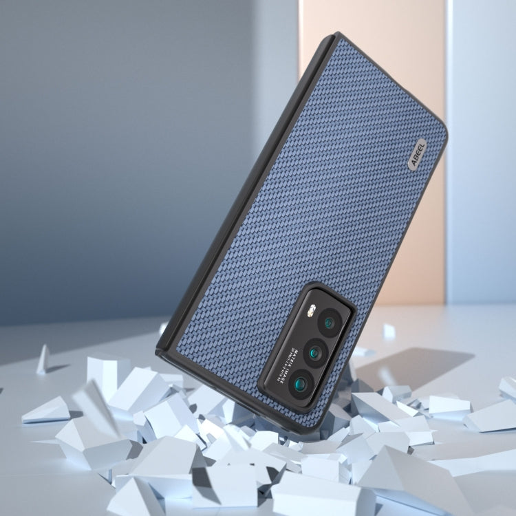 For Honor Magic Vs2 ABEEL Carbon Fiber Texture Protective Phone Case(Light Blue)