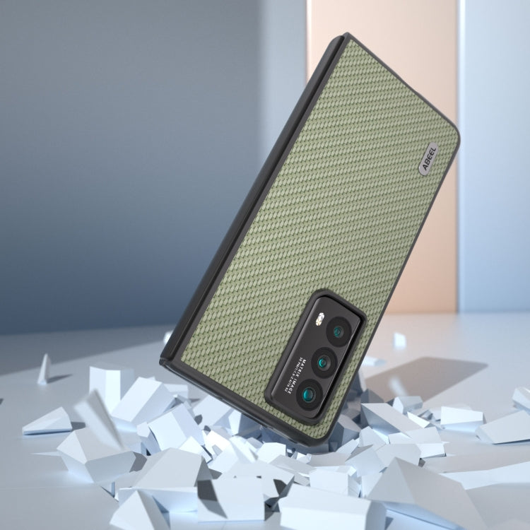 For Honor Magic Vs2 ABEEL Carbon Fiber Texture Protective Phone Case(Green)