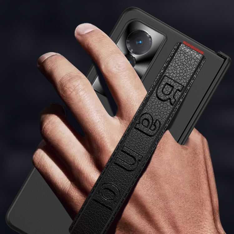 For Honor Magic VS GKK Integrated Magnetic Folding Hinge All-inclusive Phone Case with Wrist Strap(Green)