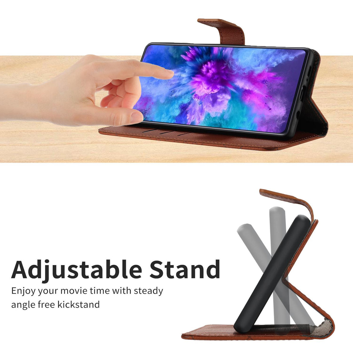 Compatible with iPhone 18 Pro Max & 17 Pro Max Rhombic Grid Texture Leather Phone Case - Brown