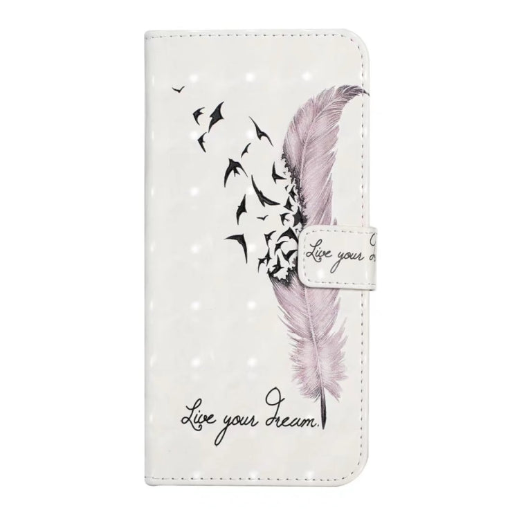 For Honor 10 Oil Embossed 3D Drawing Leather Phone Case(Feather)