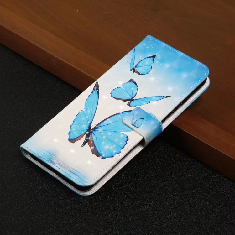 For Honor 10 Lite Oil Embossed 3D Drawing Leather Phone Case(3 Butterflies)