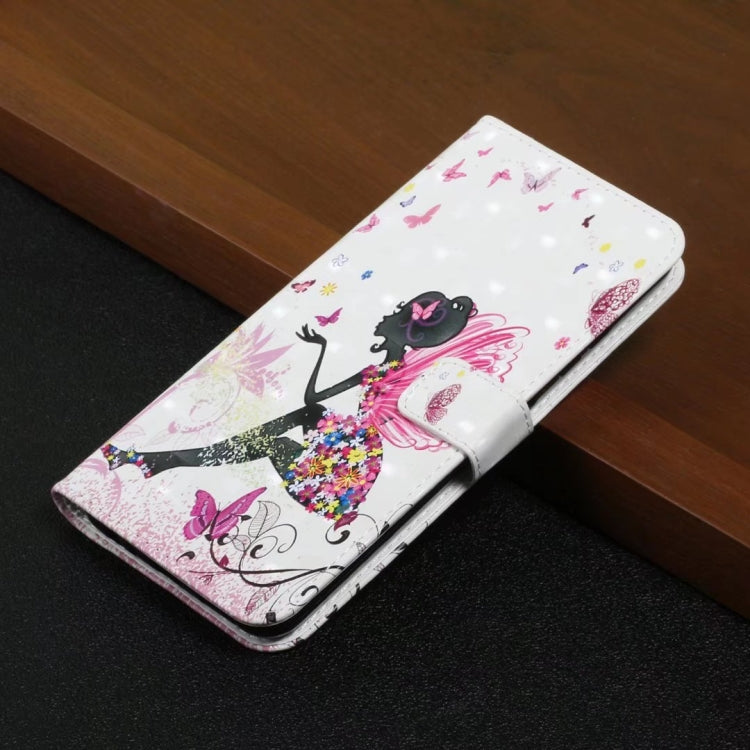 For Honor 10 Lite Oil Embossed 3D Drawing Leather Phone Case(Flower Fairy)