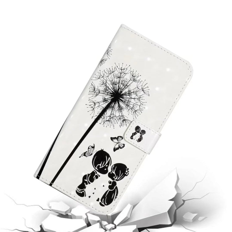 For Honor 10 Lite Oil Embossed 3D Drawing Leather Phone Case(Couple Dandelion)