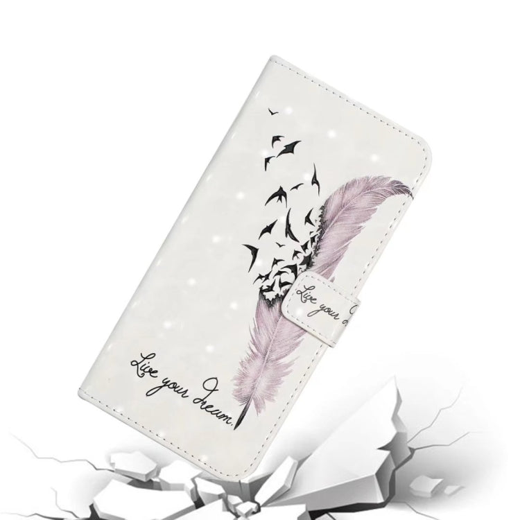 For Honor 50 Oil Embossed 3D Drawing Leather Phone Case(Feather)