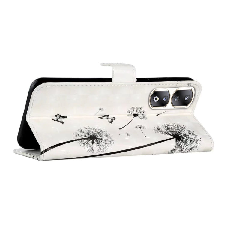 For Honor 90 Pro Oil Embossed 3D Drawing Leather Phone Case(Couple Dandelion)