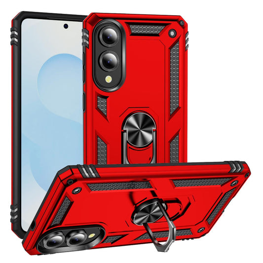 For Samsung Galaxy S25 Edge 5G Shockproof TPU + PC Phone Case(Red)