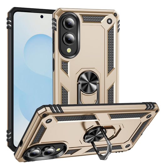 For Samsung Galaxy S25 Edge 5G Shockproof TPU + PC Phone Case(Gold)