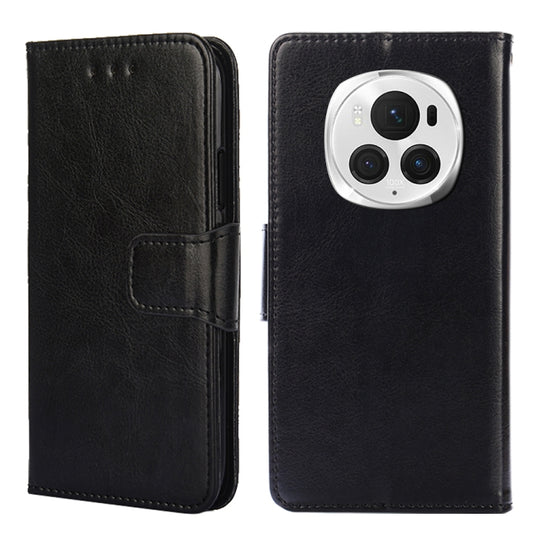 For Honor Magic6 Pro Crystal Texture Leather Phone Case(Black)