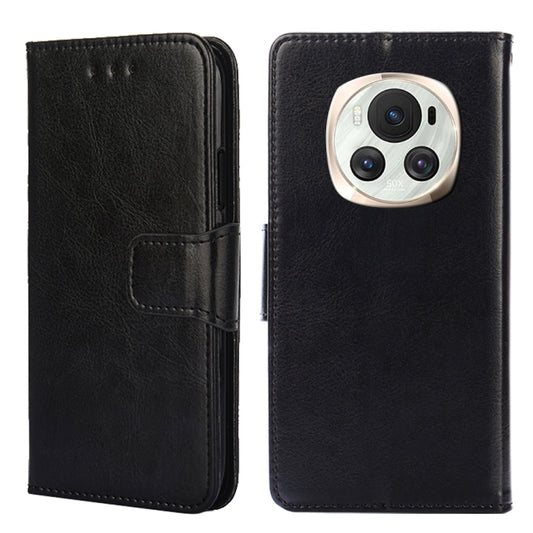 For Honor Magic6 Crystal Texture Leather Phone Case(Black)