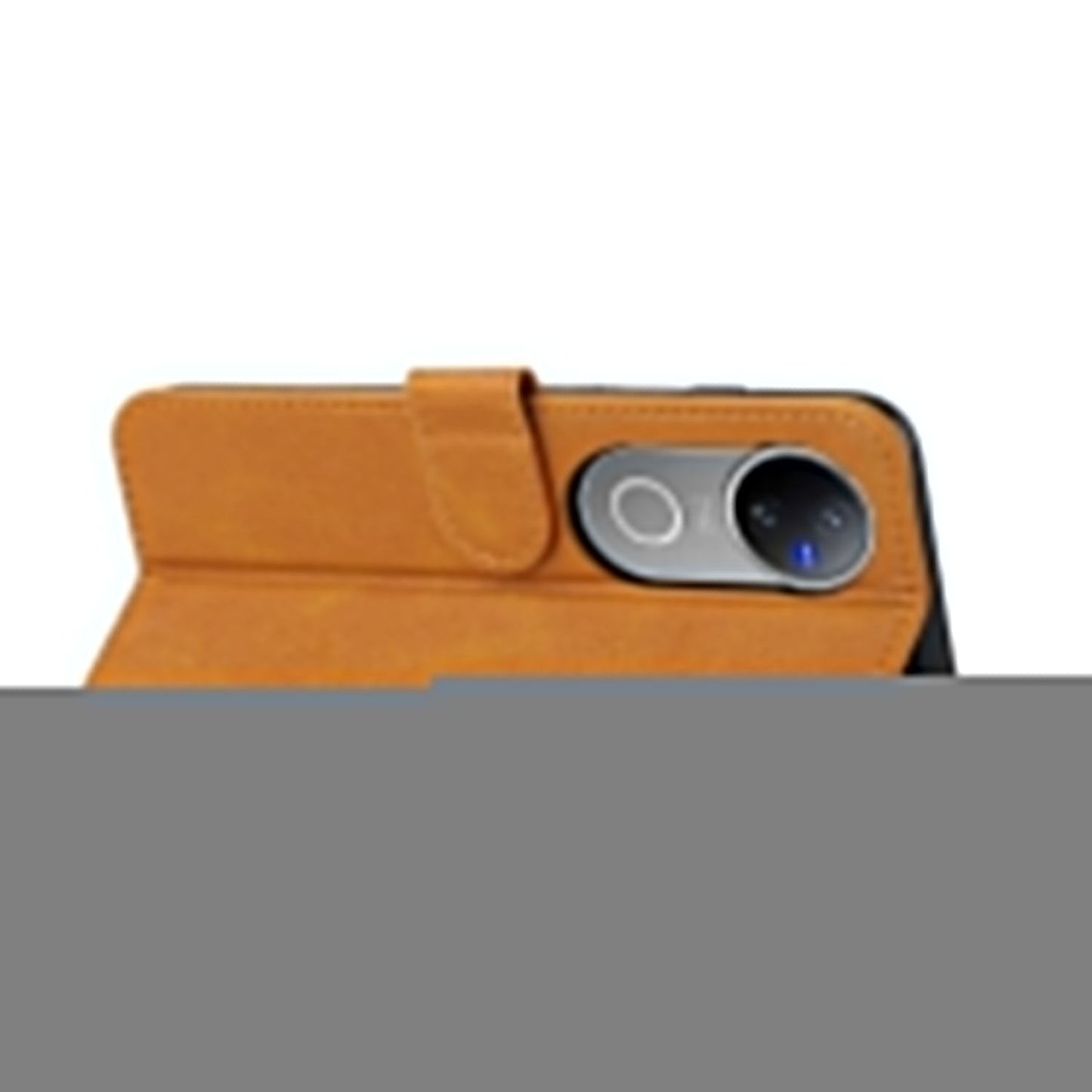 For vivo V50 5G Global Stitching Calf Texture Buckle Leather Phone Case(Yellow)
