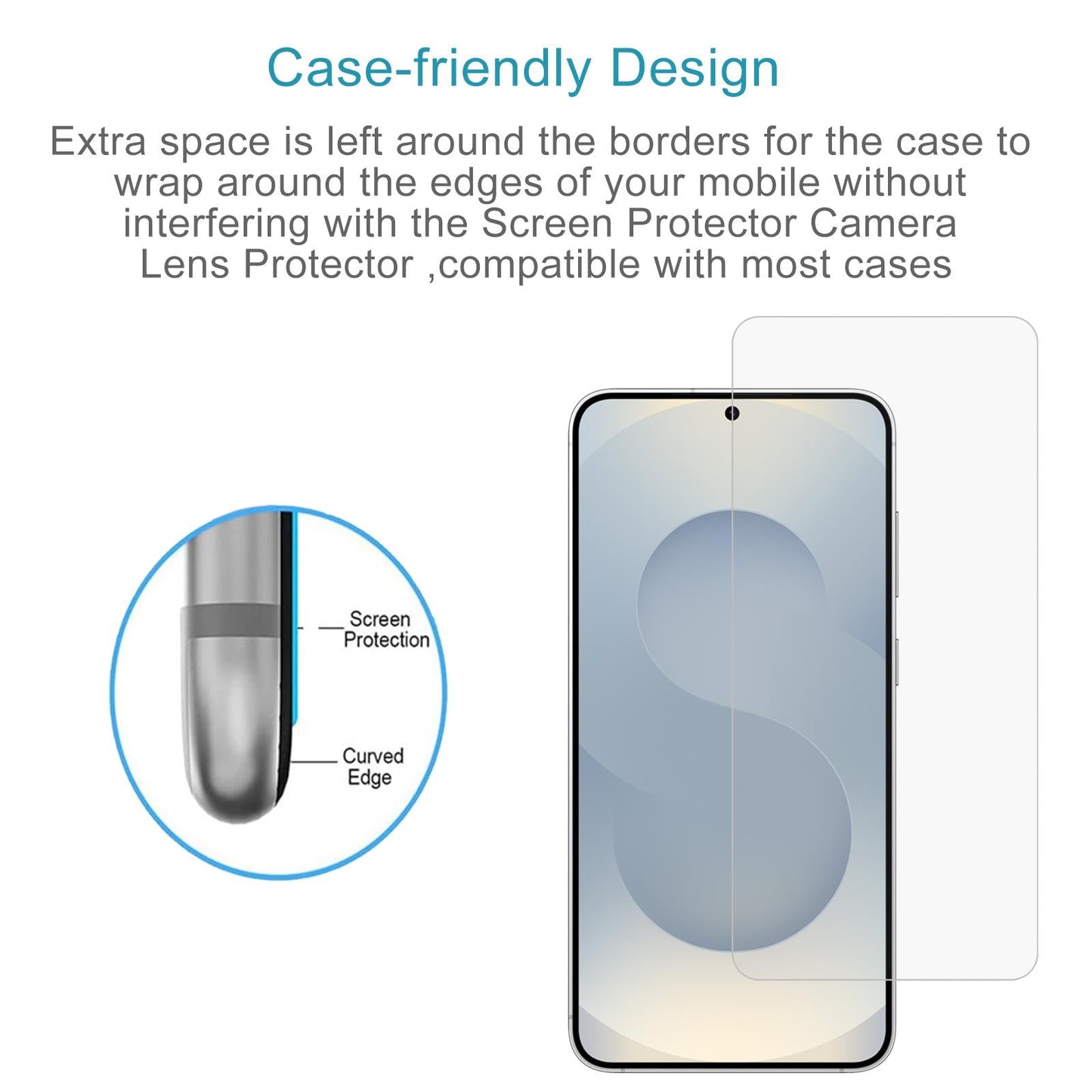 For Samsung Galaxy S25 Edge 5G 0.18mm 9H 2.5D Tempered Glass Film, Support Fingerprint Unlocking