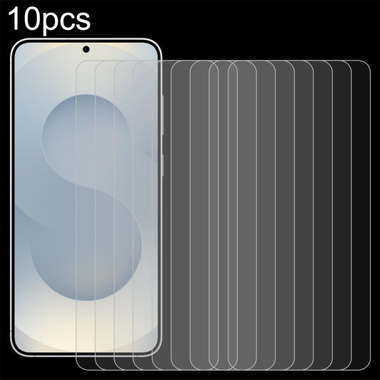 For Samsung Galaxy S25 Edge 5G 10pcs 0.18mm 9H 2.5D Tempered Glass Film, Support Fingerprint Unlocking