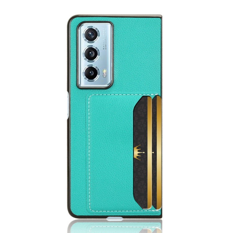 For Honor Magic Vs2 Litchi Texture Card Slots Back Cover Phone Case(Green)