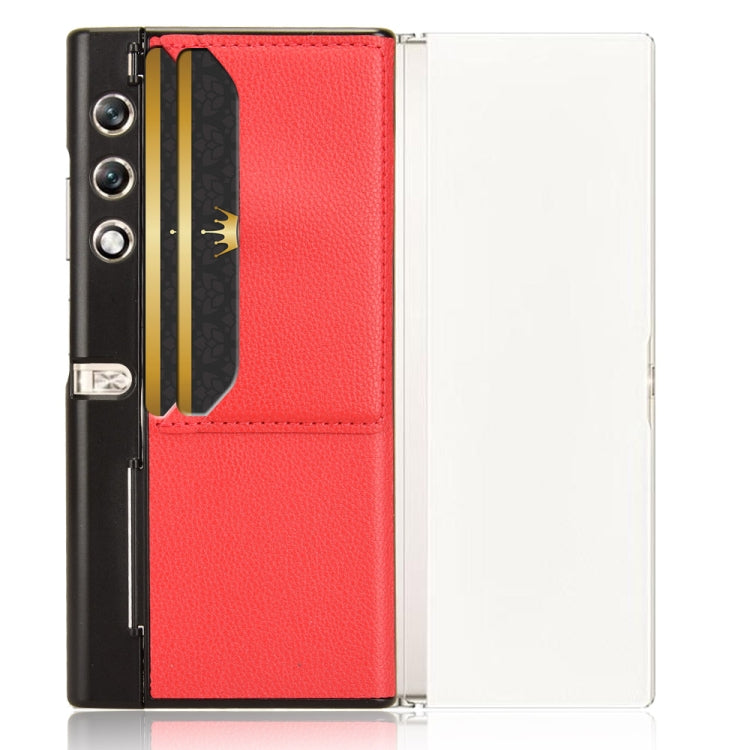 For Honor V Purse Litchi Texture Card Slots Back Cover Phone Case(Red)