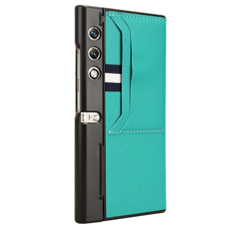 For Honor V Purse Litchi Texture Card Slots Back Cover Phone Case(Green)