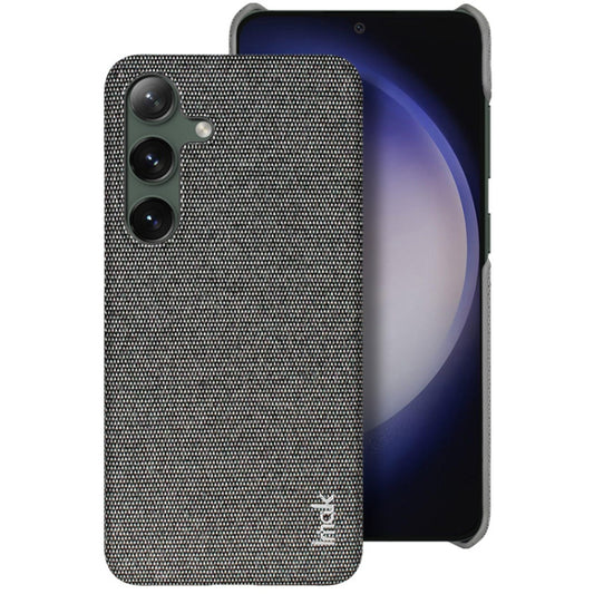 For Samsung Galaxy S24 5G imak Ruiyi Series Cloth Texture PU + PC Phone Case(Dark Grey)