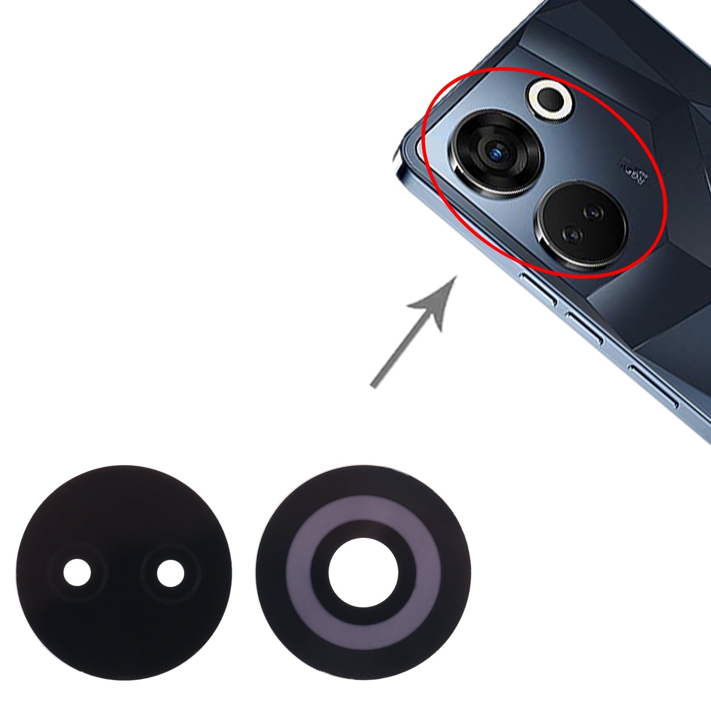 For Tecno Camon 20 Pro Back Camera Lens