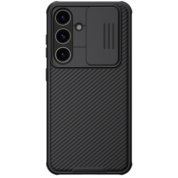 For Samsung Galaxy S24 5G NILLKIN Black Mirror Pro Series Camshield PC Phone Case(Black)