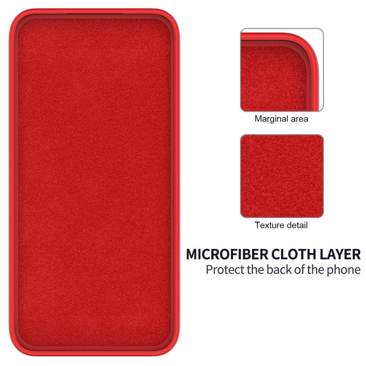 For Honor X9b Solid Color Liquid Silicone Dropproof Full Coverage Protective Case(Red)