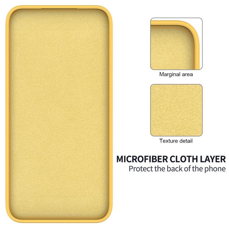 For Honor X9b Solid Color Liquid Silicone Dropproof Full Coverage Protective Case(Yellow)