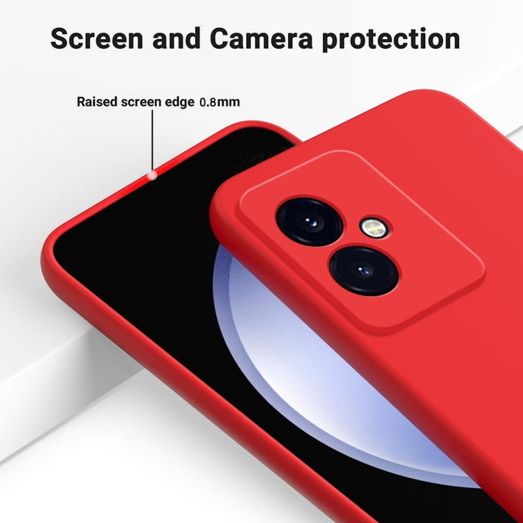 For Honor 100 Solid Color Liquid Silicone Dropproof Full Coverage Protective Case(Red)