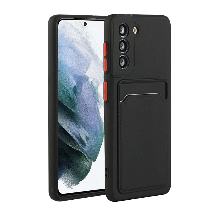 For Samsung Galaxy S24 Card Slot Design Shockproof TPU Phone Case(Black)