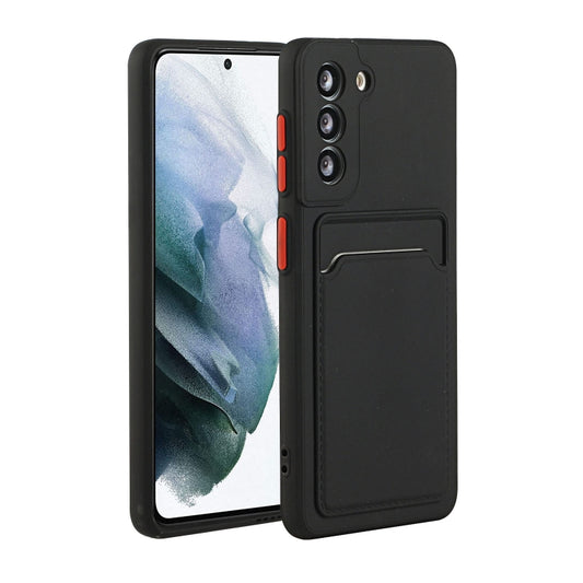 For Samsung Galaxy S24 Card Slot Design Shockproof TPU Phone Case(Black)