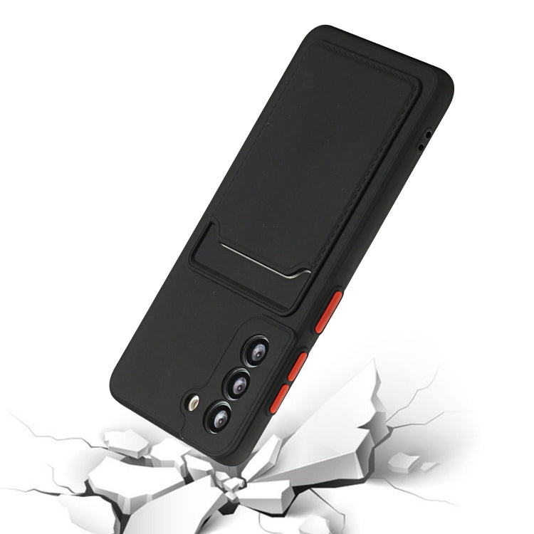 For Samsung Galaxy S24 Card Slot Design Shockproof TPU Phone Case(Black)