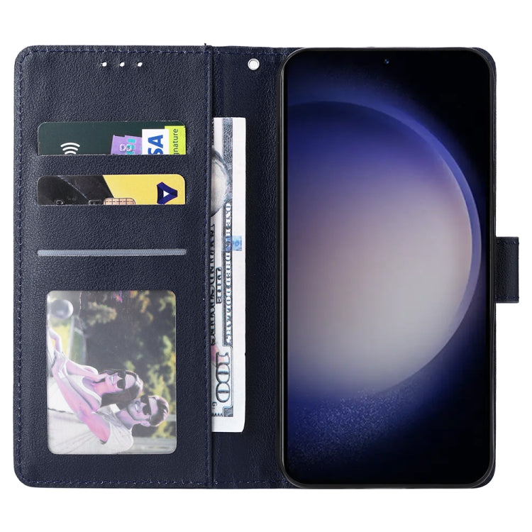 For Samsung Galaxy S24 5G 3-Card Slots Multifunctional Leather Phone Case(Blue)
