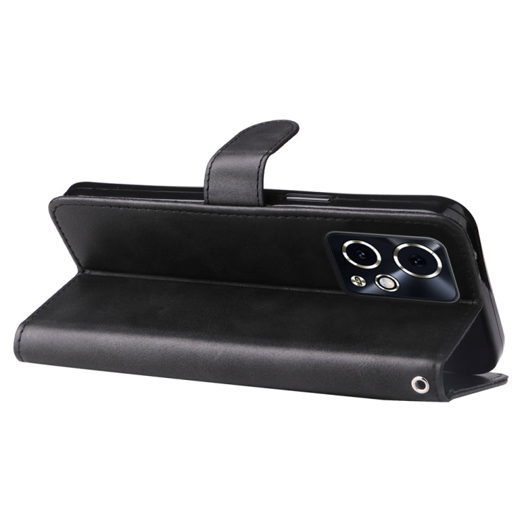 For Honor 90 GT Fashion Calf Texture Zipper Leather Phone Case(Black)