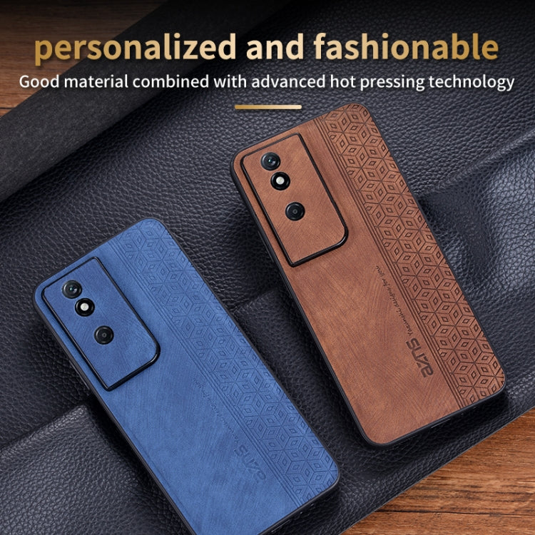 For Honor Play 50 Plus AZNS 3D Embossed Skin Feel Phone Case(Brown)