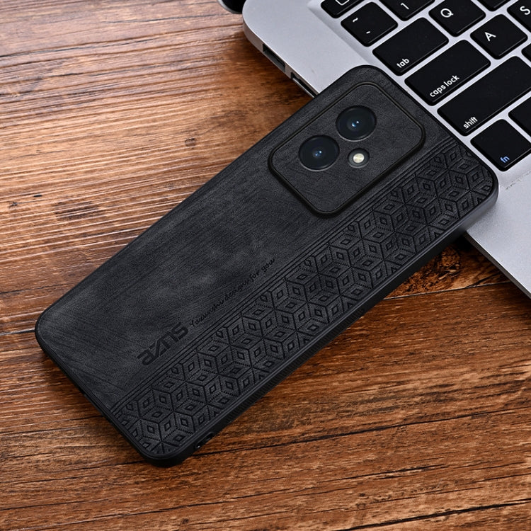 For Honor 100 AZNS 3D Embossed Skin Feel Phone Case(Black)