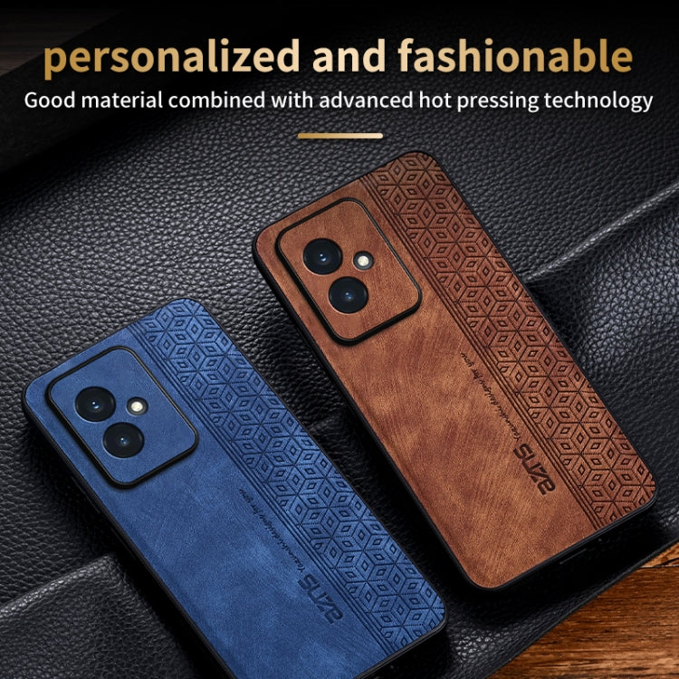 For Honor 100 AZNS 3D Embossed Skin Feel Phone Case(Purple)